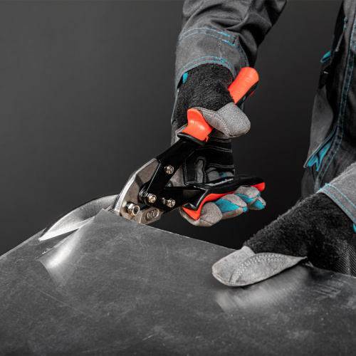 Ножницы по металлу, удлиненные, 285 мм, пряморежущие, обрезиненные рукоятки Matrix по ценам производителя в Уфе с доставкой по всей России