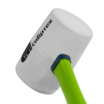 Киянка резиновая, 680 г, белая резина, фибергласовая рукоятка Сибртех по ценам производителя в Уфе с доставкой по всей России