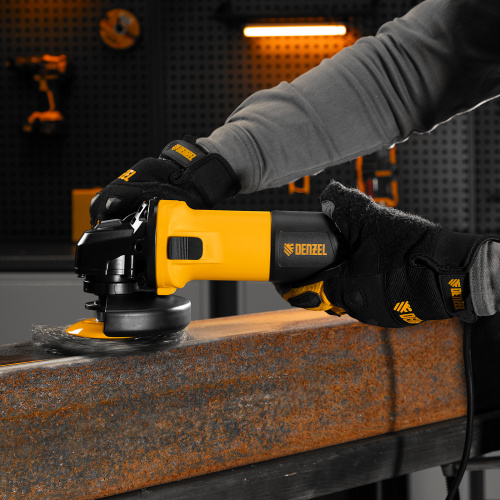 Машина шлифовальная угловая AG125-1100, 1100 Вт, 125 мм, 3000-11000 об/мин Denzel по ценам производителя в Уфе с доставкой по всей России