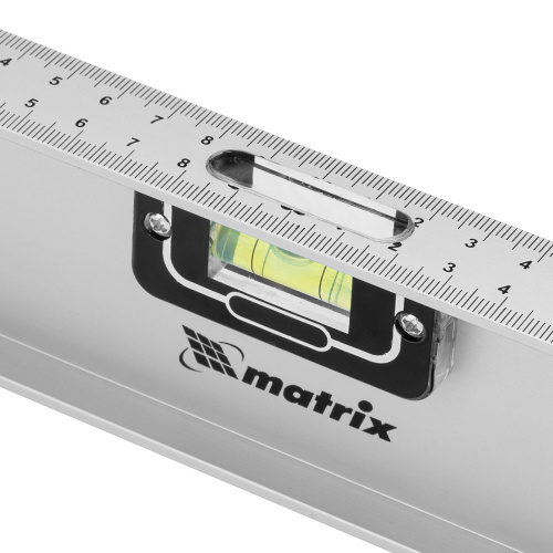 Уровень алюминиевый "Рельс", 1200 мм, 3 глазка (1 поворотный) Matrix по ценам производителя в Уфе с доставкой по всей России