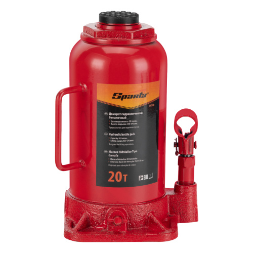 Домкрат гидравлический бутылочный, 20 т, h подъема 250-470 мм Sparta по ценам производителя в Уфе с доставкой по всей России