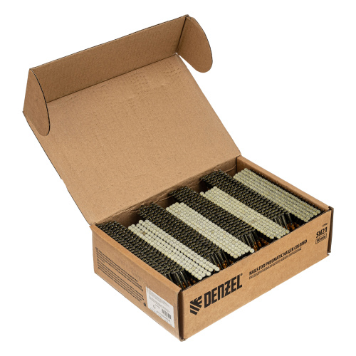 Гвозди для пнев. нейлера (крашен.) длина - 90 мм, диам. - 3,05 мм, 2000 шт. Denzel по ценам производителя в Уфе с доставкой по всей России