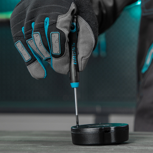 Набор отверток для точной механики, CrMo, двухкомпонентные рукоятки, 6 шт, пластиковый бокс Gross по ценам производителя в Уфе с доставкой по всей России