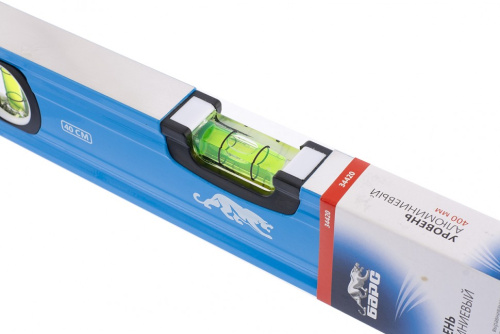 Уровень алюминиевый, 400 мм, профиль 1,6 мм, фрезерованный, ударопрочные заглушки, 3 глазка Барс по ценам производителя в Уфе с доставкой по всей России