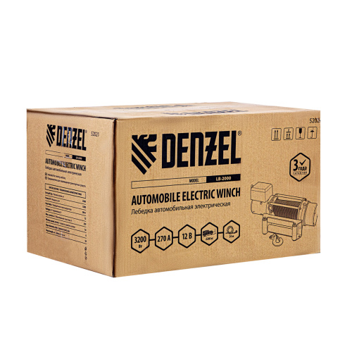 Лебедка автомобильная электрическая LB-2000, 2.2 т, 3.2 кВт, 12 В Denzel по ценам производителя в Уфе с доставкой по всей России