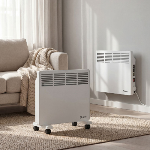 Конвектор электрический КМ-1000.1, 230 В, 1000 Вт, X-образный нагреватель, колеса, термостат MTX по ценам производителя в Уфе с доставкой по всей России