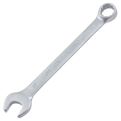 Набор ключей комбинированных, 8-19 мм, 8 шт, CrV, матовый хром Matrix по ценам производителя в Уфе с доставкой по всей России