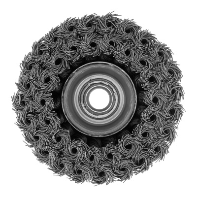 Щетка для УШМ, 100 мм, М14, "чашка", двухрядная, крученая проволока 0.5 мм Matrix по ценам производителя в Уфе с доставкой по всей России