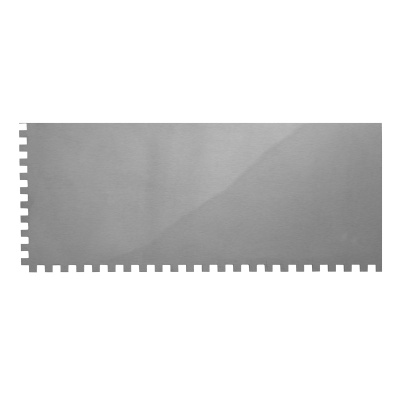 Гладилка из нержавеющей стали, 280 х 130 мм, зеркальная полировка, пластмассовая ручка, зуб 6 х 6 мм Matrix по ценам производителя в Уфе с доставкой по всей России