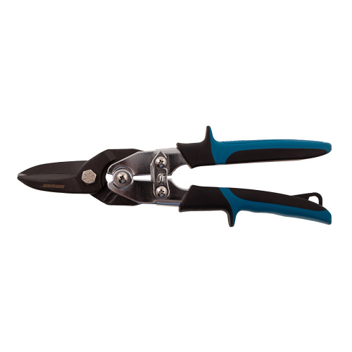 Ножницы по металлу"Piranha"усиленные, 255 мм, прямой рез, сталь СrMo, двухкомпонентные рукоятки Gross по ценам производителя в Уфе с доставкой по всей России