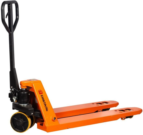 Гидравлическая тележка (рокла) ACR, 5 т, Вилы: 1150 Х 550, СибТаль, полиуретановые колеса по ценам производителя в Уфе с доставкой по всей России