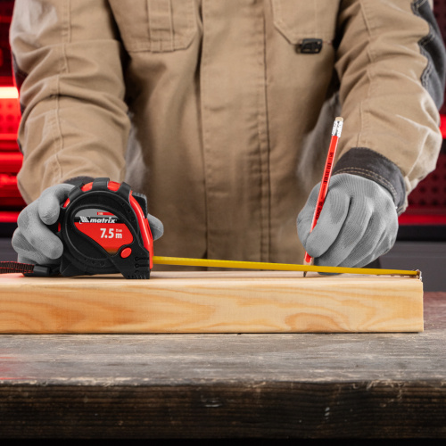 Рулетка Status Magnet 3 fixations,7,5 м х 25 мм,обрезиненный корпус,зацеп с магнитом Matrix по ценам производителя в Уфе с доставкой по всей России