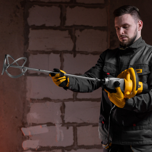 Миксер строительный EM-1-1220, 1220 Вт, 0-480/0-800 об/мин Denzel по ценам производителя в Уфе с доставкой по всей России