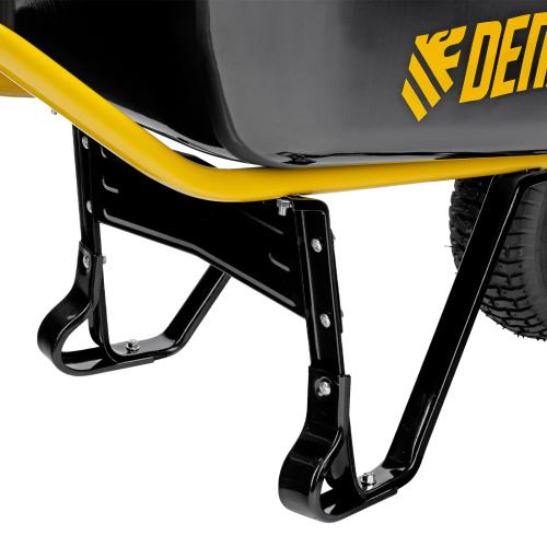 Тачка строительная, усиленная, объем 130 л, 230 кг, колесо 15х6.00-6 Denzel по ценам производителя в Уфе с доставкой по всей России