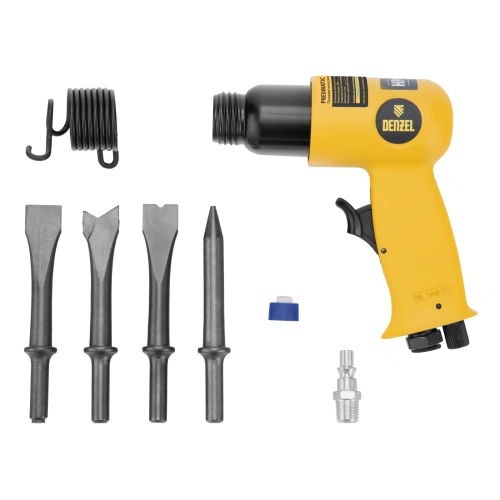 Пневматический молоток НР4500 + набор насадок, 113 л/мин, 4500 уд/мин Denzel по ценам производителя в Уфе с доставкой по всей России