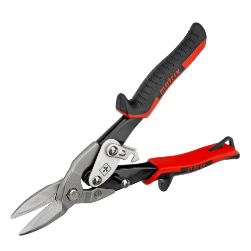 Ножницы по металлу, 250 мм, прямой рез, сталь CRMO, двухкомпонентные рукоятки, PRO Matrix по ценам производителя в Уфе с доставкой по всей России