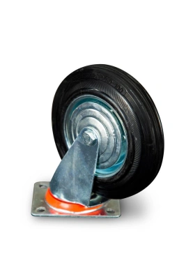 Колесо поворотное резина SC 80 200 мм (Y) по ценам производителя в Уфе с доставкой по всей России