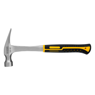Молоток-гвоздодер 560 г, цельнометаллический, двухкомпонентная рукоятка Denzel по ценам производителя в Уфе с доставкой по всей России