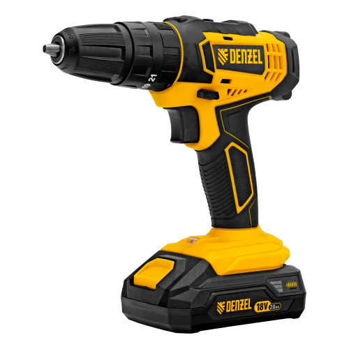 Дрель-шуруповерт аккумуляторная ударная CID-18-02BM, Li-Ion, 18 В, 2 акк. Denzel по ценам производителя в Уфе с доставкой по всей России
