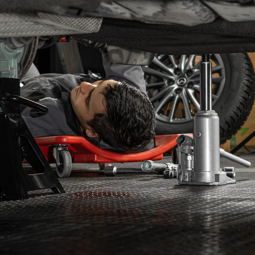 Домкрат гидравлический бутылочный, 3 т, h подъема 178-343 мм, в пластиковом кейсе Matrix по ценам производителя в Уфе с доставкой по всей России