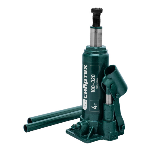 Домкрат гидравлический бутылочный, 4 т, 180-320 мм Сибртех по ценам производителя в Уфе с доставкой по всей России