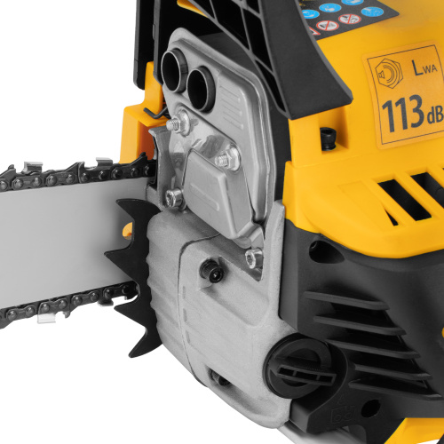 Пила цепная бензиновая DS-5218, шина 45 см, 52 см3, 3 л.с, шаг 0,325, паз 1,5 мм, 72 звена Denzel по ценам производителя в Уфе с доставкой по всей России