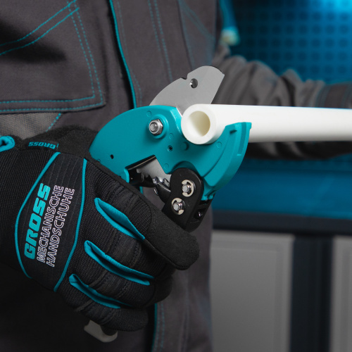 Ножницы для резки изделий из ПВХ, D до 36 мм, двухкомпонентные рукоятки, рабочий стол для плоских изделий Gross по ценам производителя в Уфе с доставкой по всей России