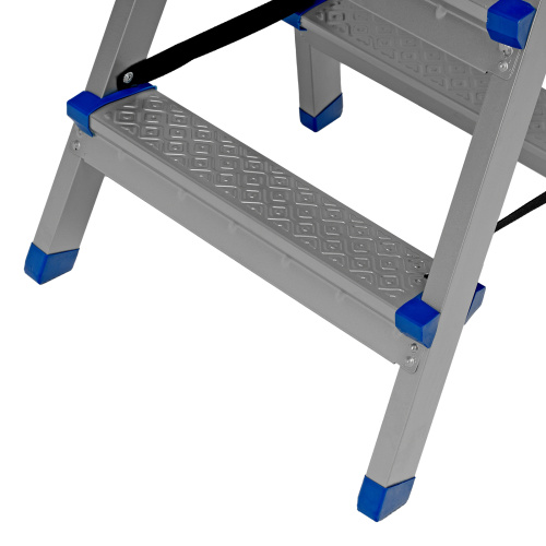 Стремянка двухсторонняя 2 ступени, сталь профиль, стальные ступени, Россия Сибртех по ценам производителя в Уфе с доставкой по всей России