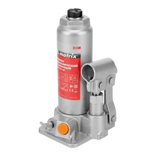 Домкрат гидравлический бутылочный, 2 т, h подъема 181-345 мм, в пластиковом кейсе Matrix по ценам производителя в Уфе с доставкой по всей России