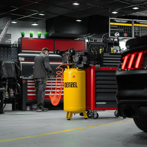 Компрессор воздушный BCV2200/100V, ременный привод , 2.3 кВт, 100 литров, 440 л/мин Denzel по ценам производителя в Уфе с доставкой по всей России