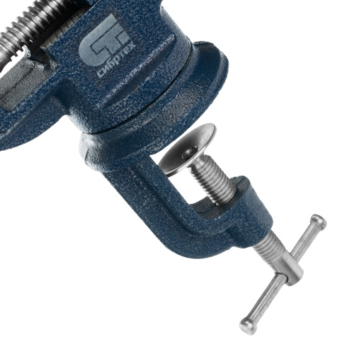 Тиски слесарные, настольные, поворотные, ширина рабочих губок 50 мм, наковальня Сибртех по ценам производителя в Уфе с доставкой по всей России