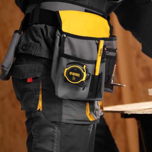 Рулетка 5м х 19мм, двухкомп. корпус, магнитный обрезиненный зацеп Denzel по ценам производителя в Уфе с доставкой по всей России