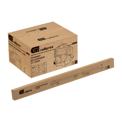 Триммер бензиновый ТС-3000Р, 52 см3, разъемная штанга, состоит из 2 частей Сибртех по ценам производителя в Уфе с доставкой по всей России