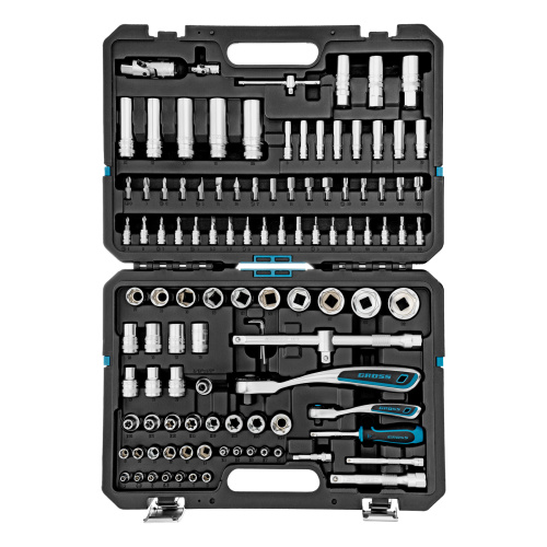 Набор инструментов, 1/4", 1/2", CrV, 120 зубьев, 109 предметов Gross по ценам производителя в Уфе с доставкой по всей России