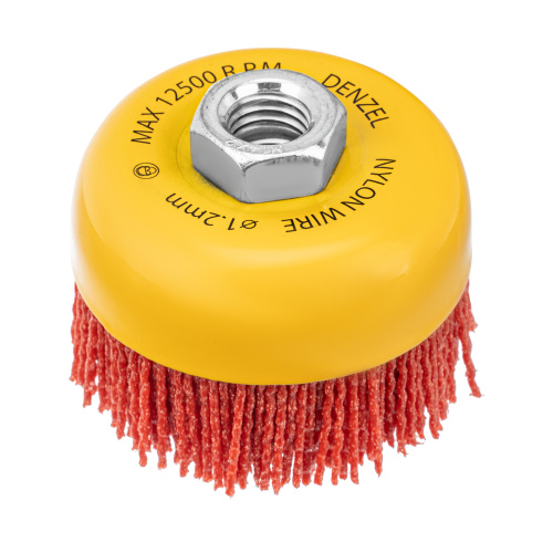 Щетка для УШМ, 75 мм, Чашка, нейлоновая щетина, М14 Denzel по ценам производителя в Уфе с доставкой по всей России