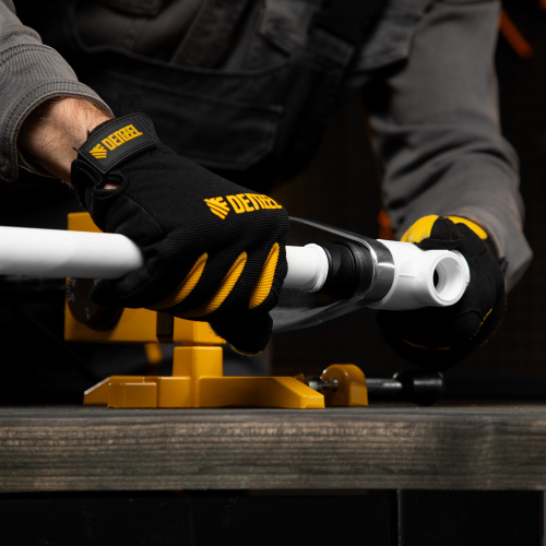 Аппарат для сварки пластиковых труб DWP-1500, 1500 Вт, 260-300 град, комплект насадок, 20-63 мм Denzel по ценам производителя в Уфе с доставкой по всей России