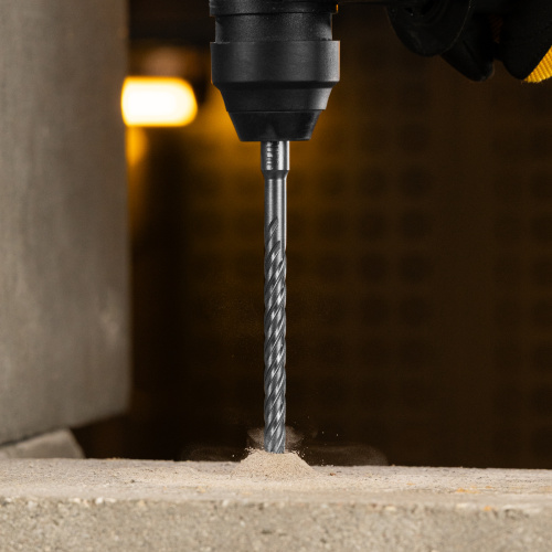 Бур по бетону, цельная крестовая пластина, 10x215 мм, SDS PLUS Denzel по ценам производителя в Уфе с доставкой по всей России