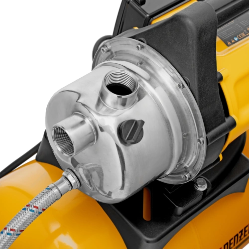 Насосная станция PS800X, 800 Вт, 3200 л/ч, ресивер 24 л, подъем 38 м, нержавейка Denzel по ценам производителя в Уфе с доставкой по всей России