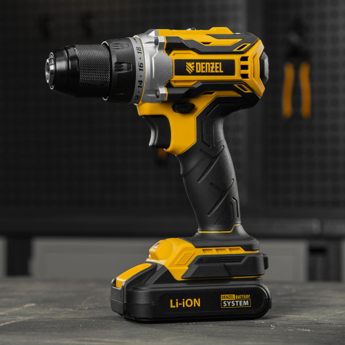 Дрель-шуруповерт аккумуляторная, бесщет. BLDL-18-02 Li-Ion, 18 В Denzel по ценам производителя в Уфе с доставкой по всей России