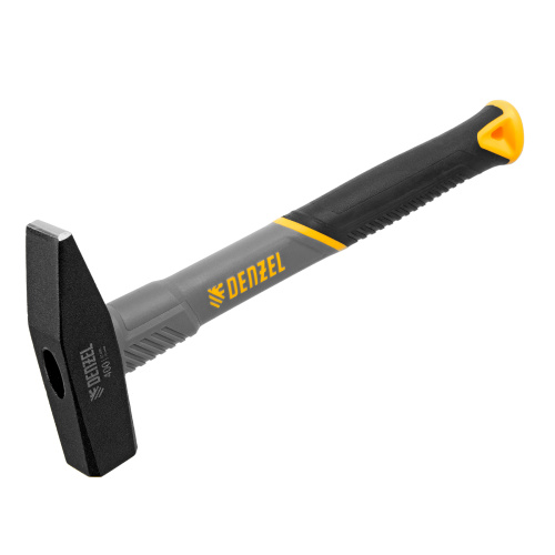 Молоток слесарный, 400 г, кованый, фибергласовая рукоятка c TPR покрытием Denzel по ценам производителя в Уфе с доставкой по всей России