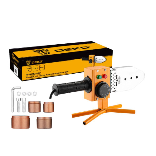 Аппарат для сварки полипропиленовых труб DEKO RPPWM2300W, 4 насадки (20-40 мм) по ценам производителя в Уфе с доставкой по всей России