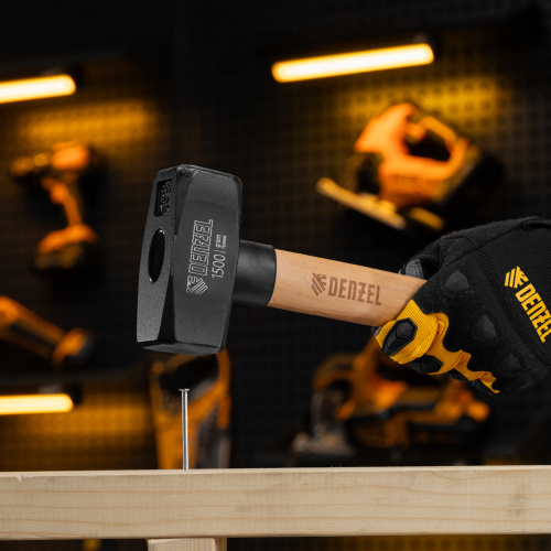 Кувалда, 1500 г, кованая головка, буковая рукоятка Denzel по ценам производителя в Уфе с доставкой по всей России