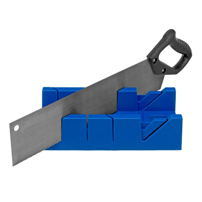 Стусло пластиковое, синее, 4 угла для запила, пила 450 мм Сибртех по ценам производителя в Уфе с доставкой по всей России