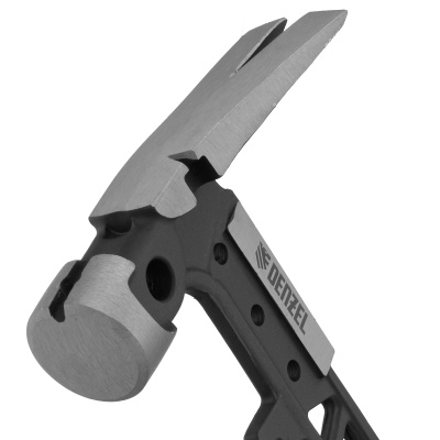 Молоток строительный 450 г, цельнокованый,боек с магнитом, двухкомп. обрезин. рук-ка Denzel по ценам производителя в Уфе с доставкой по всей России