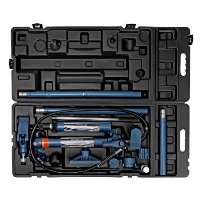 Растяжка гидравлическая, 10 т, набор из 17 предметов, 7 сменных насадок, в пластиковом кейсе на колесах Stels по ценам производителя в Уфе с доставкой по всей России