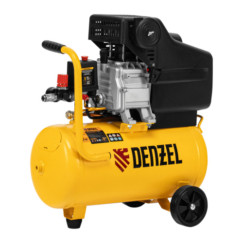 Компрессор воздушный DC1500/24, прямой привод, 1.5 кВт, 24 литра, 220 л/мин Denzel по ценам производителя в Уфе с доставкой по всей России