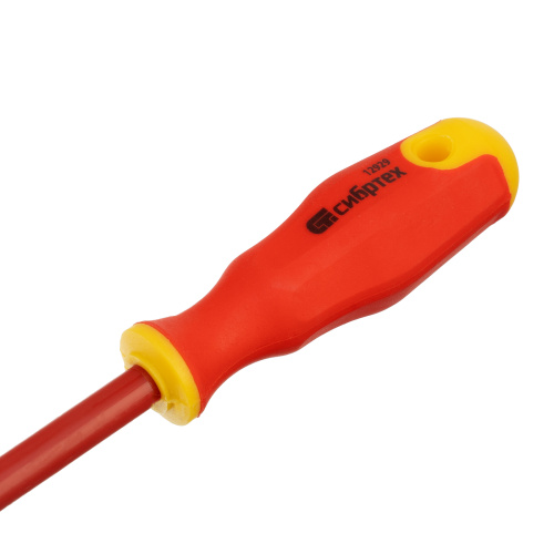 Отвертка диэлектрическая PH2 х 100 мм, CrV, до 1000 В, двухкомпонентная рукоятка Сибртех по ценам производителя в Уфе с доставкой по всей России