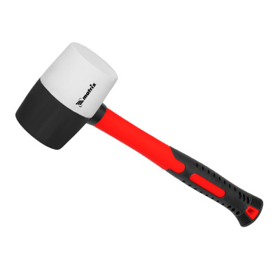 Киянка резиновая, 450 г, черно-белая резина, фибергласовая рукоятка Matrix по ценам производителя в Уфе с доставкой по всей России