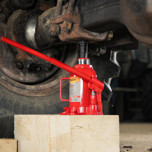 Домкрат гидравлический бутылочный 20 т, h подъема 215-405 мм Sparta Compact купить в Москве с доставкой по всей России | ProtosMarket.ru