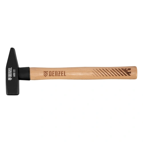 Молоток слесарный, 600 г, кованый квадратный боек, буковая рукоятка Denzel по ценам производителя в Уфе с доставкой по всей России